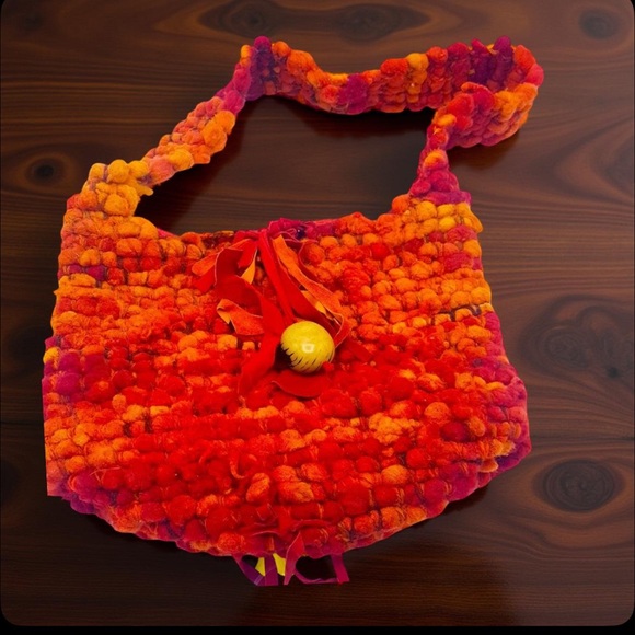 Boho Bag Crochet Purse Large Chunky Woven bag Hand crafted - Picture 3 of 14